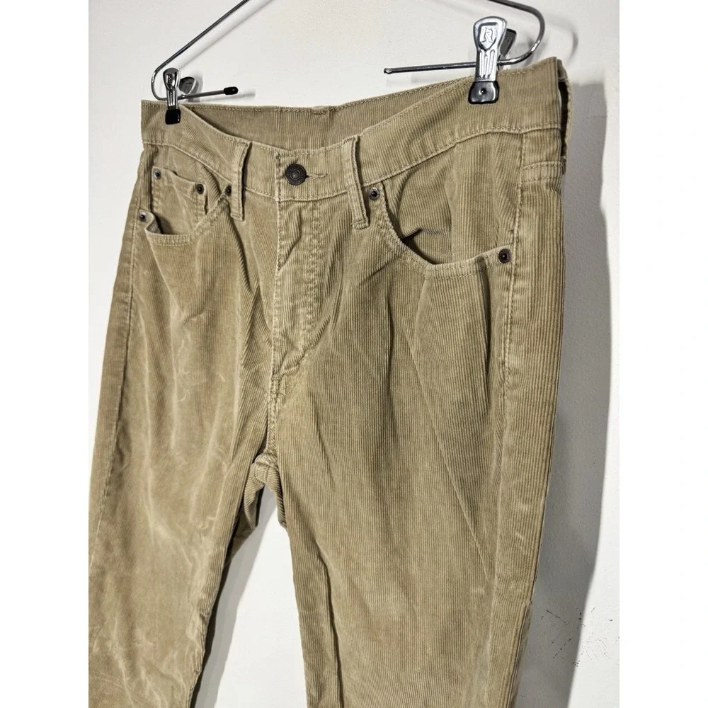 VTG Levi's Tan Corduroy Jeans Men's‎ 33x34 Straight Leg Pants Y2K Classic Grunge